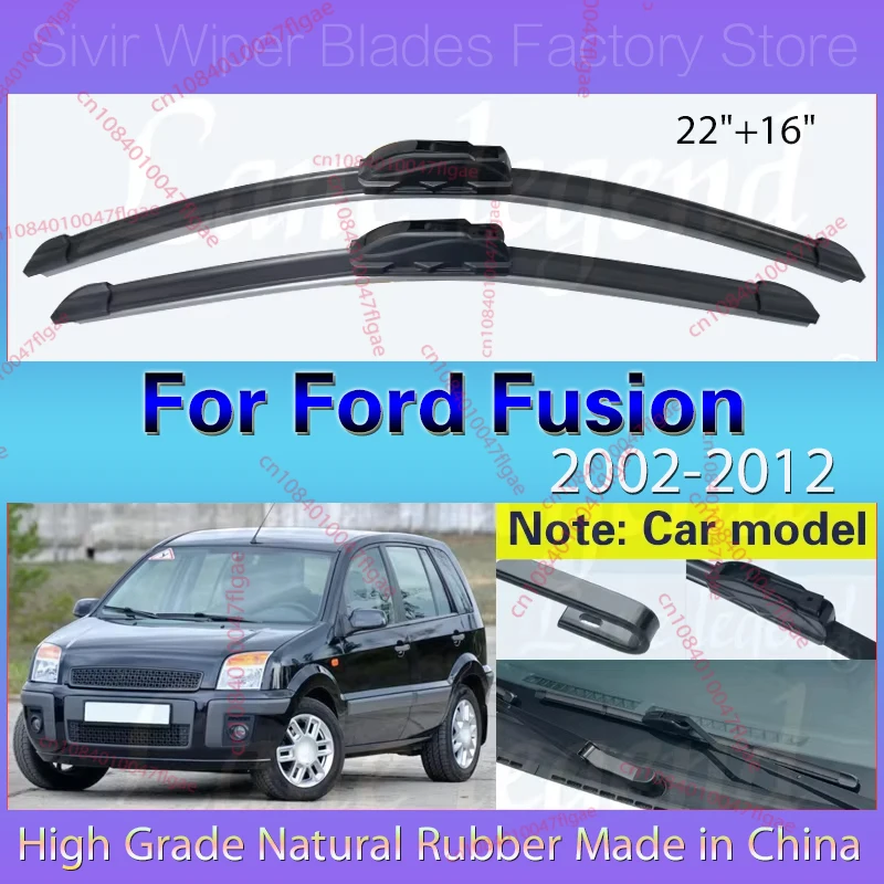 Car Wiper Blades For Ford Fusion 2002 - 2012 Europe Model Front Windscreen Windshield Wipers Brush Car Accessories 22"+16"
Car Wiper Blades For Ford Fusion 2002 - 2012 Europe Model Front Windscreen Windshield Wipers Brush Car Accessories 22"+16"