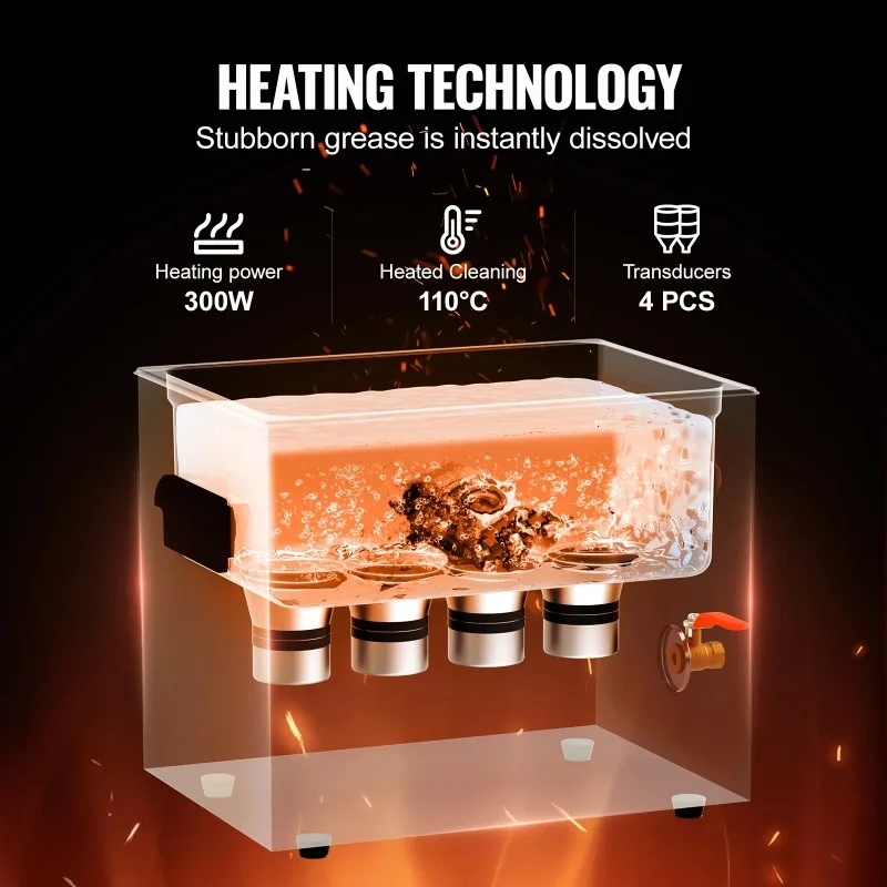 【Premium】SucceBuy 2/3/6/10/15/30L Ultrasonic Cleaner with Heater Timer for L Tools Metal Parts Carburetor Brass Auto Parts Engi
【Premium】SucceBuy 2/3/6/10/15/30L Ultrasonic Cleaner with Heater Timer for L Tools Metal Parts Carburetor Brass Auto Parts Engi