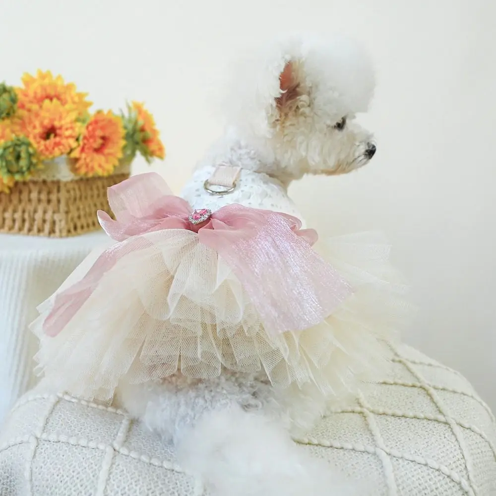 Cute Fairy Dress Cat Dog Wedding Dress Organza Lace Puppy Skirt Soft Big Bow Pet Skirt For Cat Dog
Cute Fairy Dress Cat Dog Wedding Dress Organza Lace Puppy Skirt Soft Big Bow Pet Skirt For Cat Dog