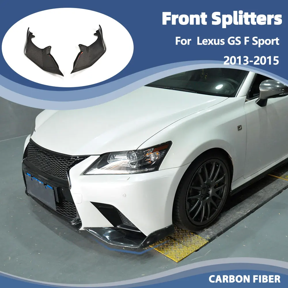 Carbon Fiber Front Bumper Flaps Apron Lip Splitters for Lexus GS F Sport GS350 Sedan 4 Door 2013-2015 Black FRP Front Splitters
Carbon Fiber Front Bumper Flaps Apron Lip Splitters for Lexus GS F Sport GS350 Sedan 4 Door 2013-2015 Black FRP Front Splitters