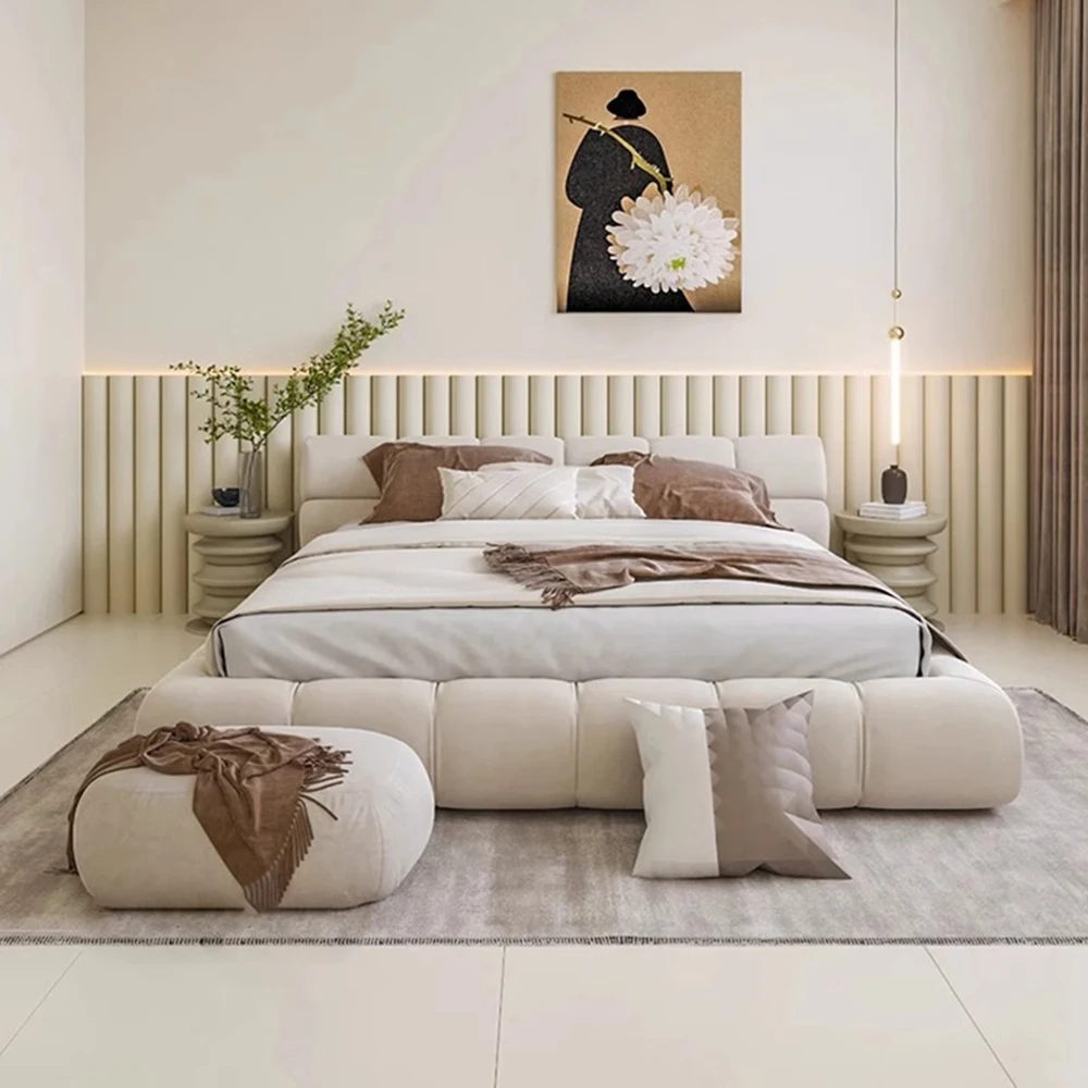 Luxury Bedroom Fancy Bed European Double Headboard Sleeping Bed Storage Space Modern Camas Matrimoniales Bedroom Furniture
Luxury Bedroom Fancy Bed European Double Headboard Sleeping Bed Storage Space Modern Camas Matrimoniales Bedroom Furniture