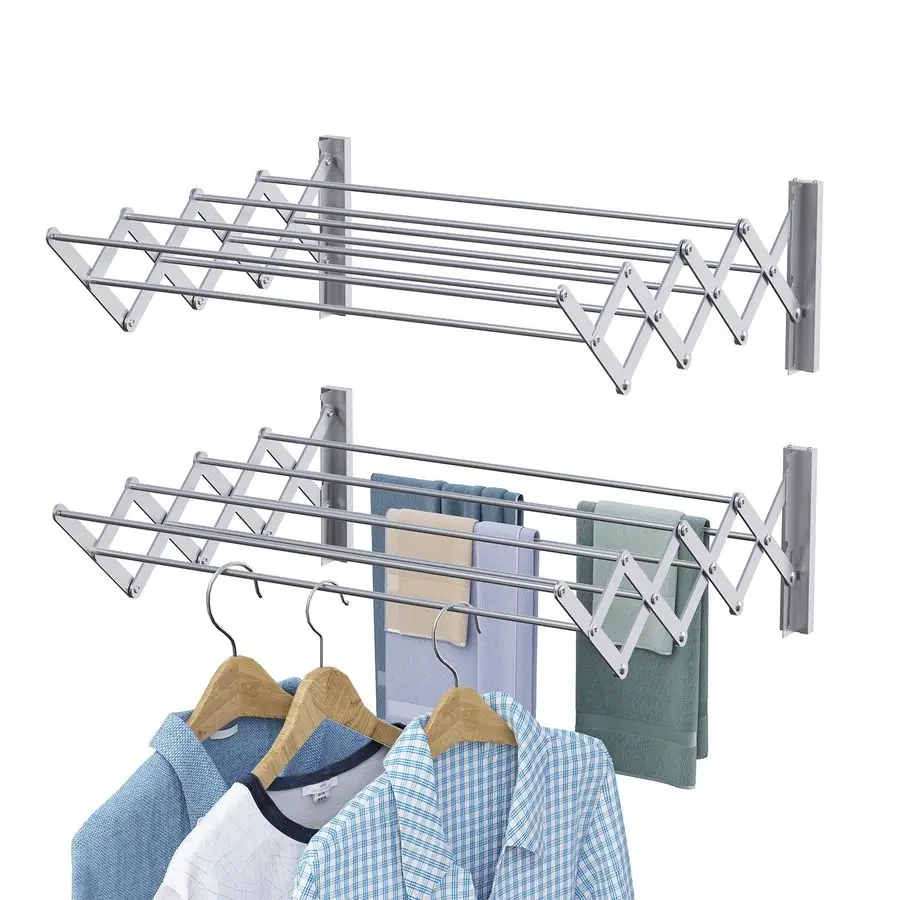 Wall Mounted Clothes Drying Rack, 31.9 Wide Large Rustproof Retractable Laundry Drying Rack, 8 Bar SpaceSaving Aluminium Alloys
Wall Mounted Clothes Drying Rack, 31.9 Wide Large Rustproof Retractable Laundry Drying Rack, 8 Bar SpaceSaving Aluminium Alloys