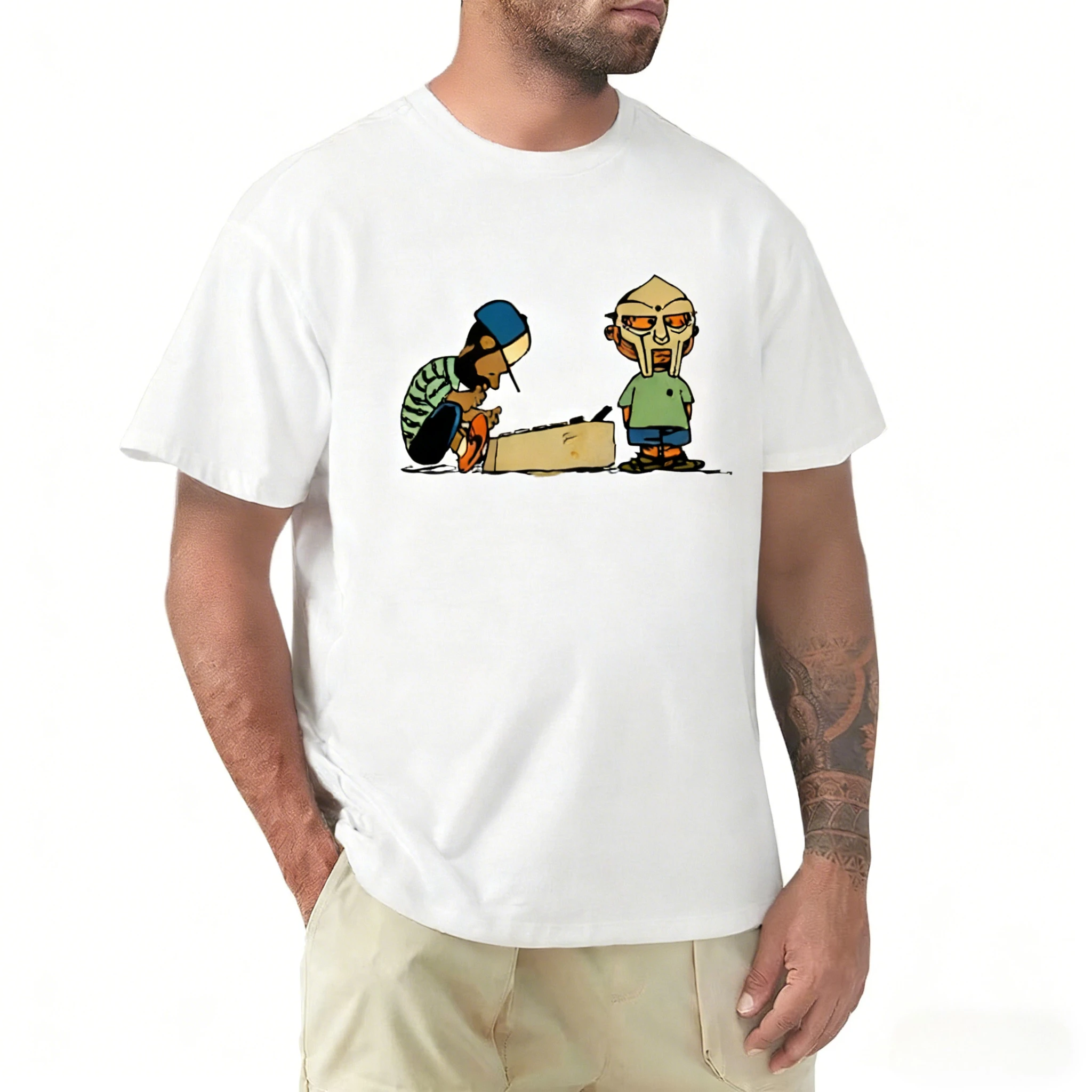 New Men's T-shirt Women's J DILLA with Mf Doom QVintage T-shirt Cotton Summer Short Sleeved T-shirt Casual Street Wear T-shirt
New Men's T-shirt Women's J DILLA with Mf Doom QVintage T-shirt Cotton Summer Short Sleeved T-shirt Casual Street Wear T-shirt