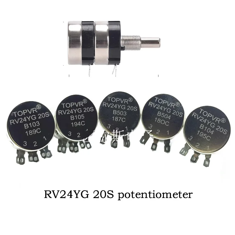 1pcs Single-loop carbon film double-layer RV24YG20S PotentiometerB102 B202 B502 B103 B203 B503 B104 B204 B504 B105 1M
1pcs Single-loop carbon film double-layer RV24YG20S PotentiometerB102 B202 B502 B103 B203 B503 B104 B204 B504 B105 1M
