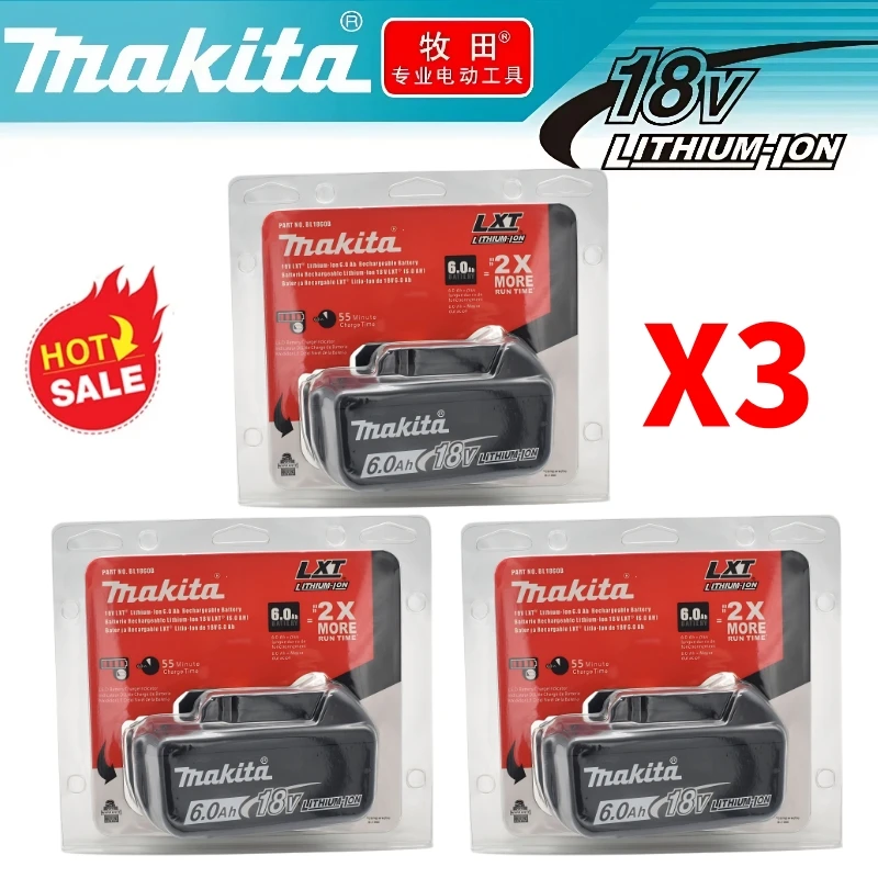 Original Genuine Makita 18V 6.0Ah Li-ion Battery for Makita BL1860 Power Tools /Fast Charging
Original Genuine Makita 18V 6.0Ah Li-ion Battery for Makita BL1860 Power Tools /Fast Charging