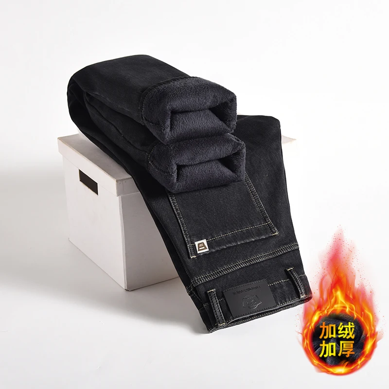 Winter Vintage Men's Clothing Jeans Fleece Thicken Denim Pants Fashion Straight Elastic Cotton Casual Business Plush Trousers
Winter Vintage Men's Clothing Jeans Fleece Thicken Denim Pants Fashion Straight Elastic Cotton Casual Business Plush Trousers