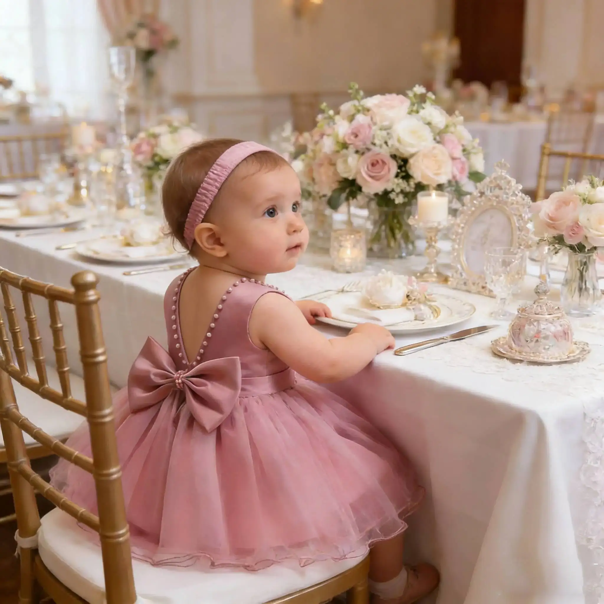 Elegant Dress for Girls Baby 1st Birthday Party Dress 2026 pink Wedding Princess Dress kid Clothes Festive New Customized
Elegant Dress for Girls Baby 1st Birthday Party Dress 2026 pink Wedding Princess Dress kid Clothes Festive New Customized