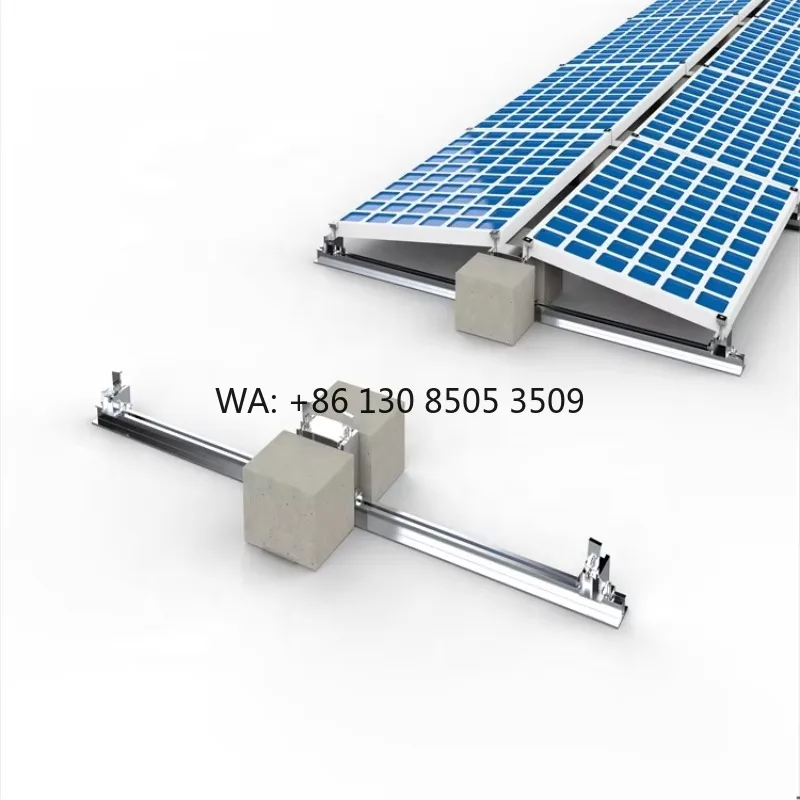 Solar Panel Roof Mounting Brackets System Aluminum & Stainless Steel Flat Roof Mounting East West Ballast Mount 60m/s Wind Load
Solar Panel Roof Mounting Brackets System Aluminum & Stainless Steel Flat Roof Mounting East West Ballast Mount 60m/s Wind Load
