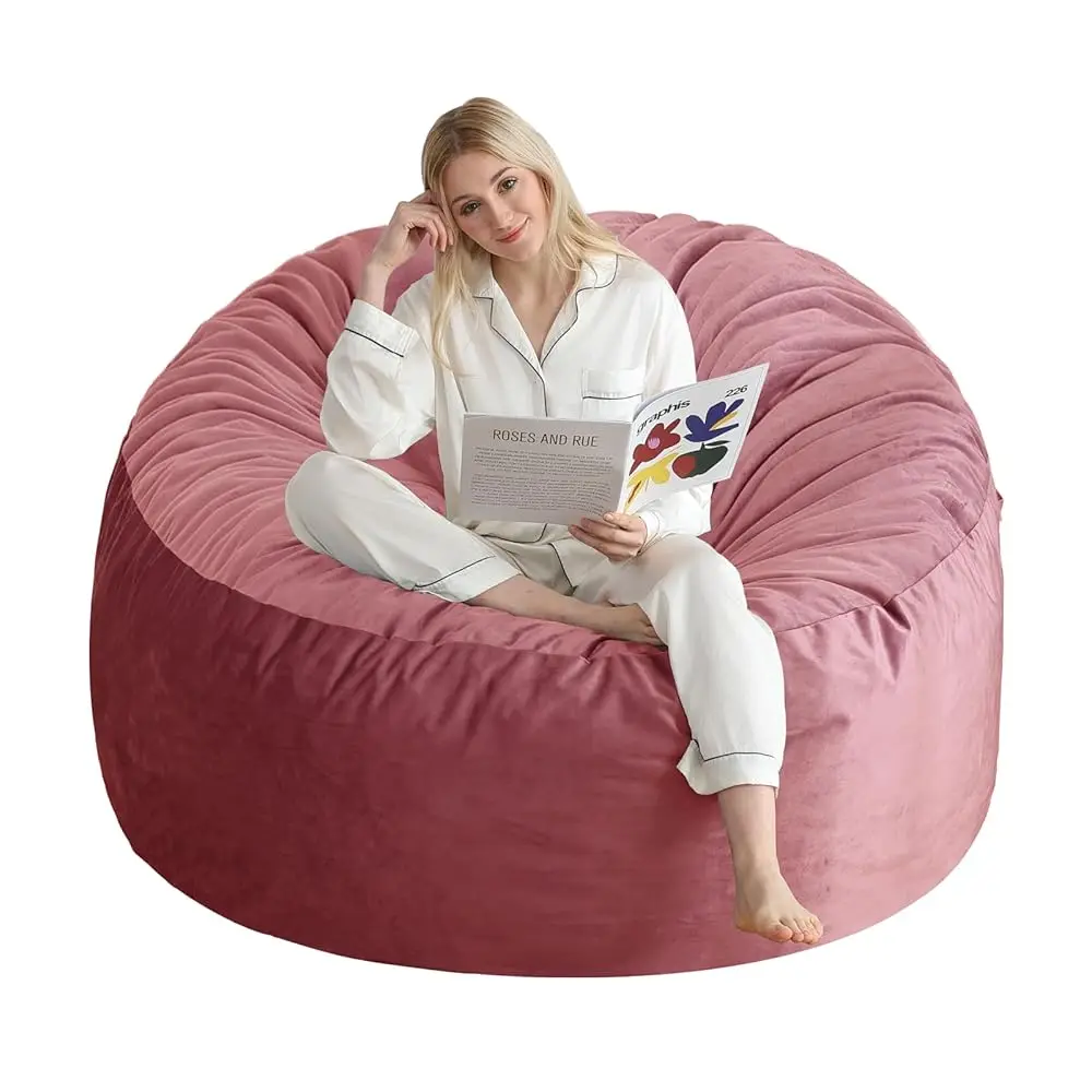 3 Ft Bean Bag Chair, Memory Foam Bean Bag Chairs For Adults With Filling, Round Bean Bag Sofa With Filler Luded, Beanbags With
3 Ft Bean Bag Chair, Memory Foam Bean Bag Chairs For Adults With Filling, Round Bean Bag Sofa With Filler Luded, Beanbags With