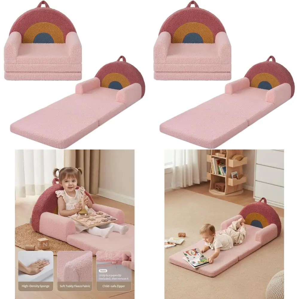 Трансформируемый диван-кровать для малышей: кресло-лежак двойного назначения, идеально подходит для игровых комнат, идеальный подарок для маленьких детей, цвет Блеш Рэйнбоу
Трансформируемый диван-кровать для малышей: кресло-лежак двойного назначения, идеально подходит для игровых комнат, идеальный подарок для маленьких детей, цвет Блеш Рэйнбоу