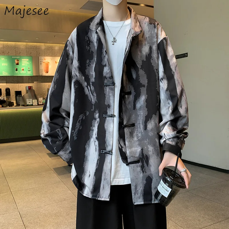 Chinese Style Loose Shirts Men Tie Dye Print Vintage Fashion Classic All-match Streetwear Designed Gradient Teen Autumn New Chic
Chinese Style Loose Shirts Men Tie Dye Print Vintage Fashion Classic All-match Streetwear Designed Gradient Teen Autumn New Chic