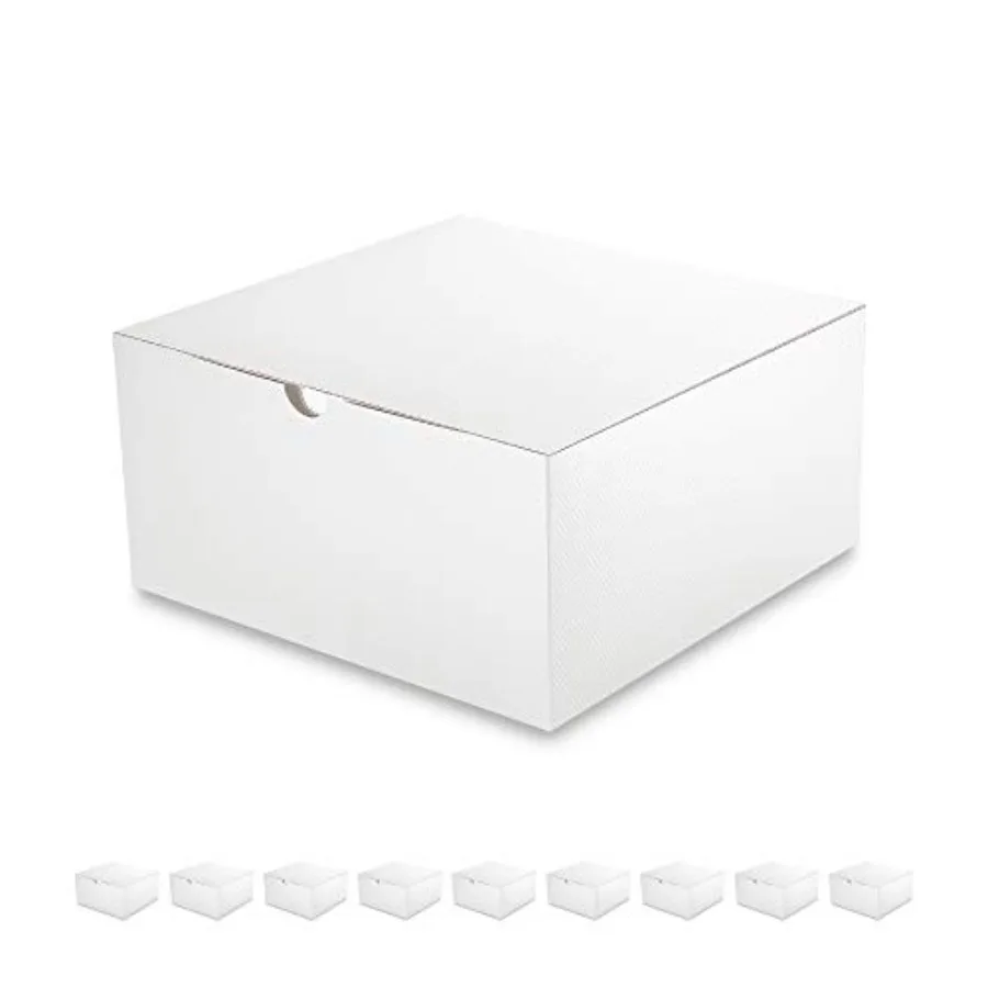 White Gift Boxes with Lids 10 Pack 8x8x4 Inches, 80ft Twine, Parer Bridesmaid Proposal Boxes, Gift Boxes in Bulk for Wedding, P
White Gift Boxes with Lids 10 Pack 8x8x4 Inches, 80ft Twine, Parer Bridesmaid Proposal Boxes, Gift Boxes in Bulk for Wedding, P
