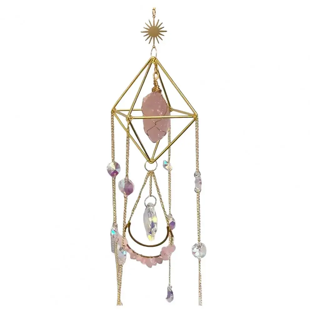 Bright Color Wind Chime Natural Stone Window Hanging Ornament, Wind Chime Rainbow Maker Pendant for Home Porch
Bright Color Wind Chime Natural Stone Window Hanging Ornament, Wind Chime Rainbow Maker Pendant for Home Porch