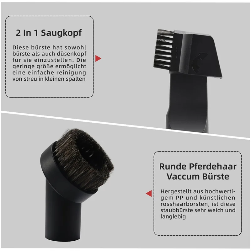 A22F-Vacuum Cleaner Accessory Set, Universal Nozzles 32-35 Mm, Including Crevice Nozzle, Car Nozzle And Upholstery Brush
A22F-Vacuum Cleaner Accessory Set, Universal Nozzles 32-35 Mm, Including Crevice Nozzle, Car Nozzle And Upholstery Brush