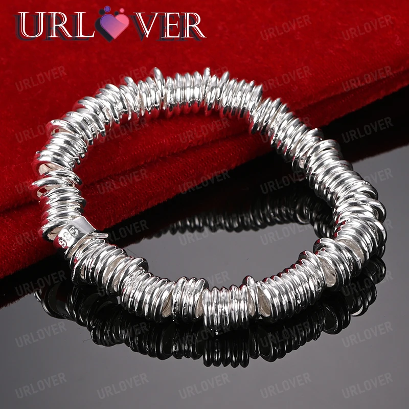 925 Sterling Silver Bracelets Full Circular Chain Woman's Engagement Wedding Accessories Fashion Party Lovers Trend Jewelry
925 Sterling Silver Bracelets Full Circular Chain Woman's Engagement Wedding Accessories Fashion Party Lovers Trend Jewelry
