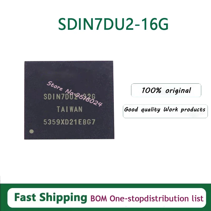 1 шт./лот SDIN7DU2-32G BGA153 EMMC 4,41 32 ГБ 100% новый
1 шт./лот SDIN7DU2-32G BGA153 EMMC 4,41 32 ГБ 100% новый