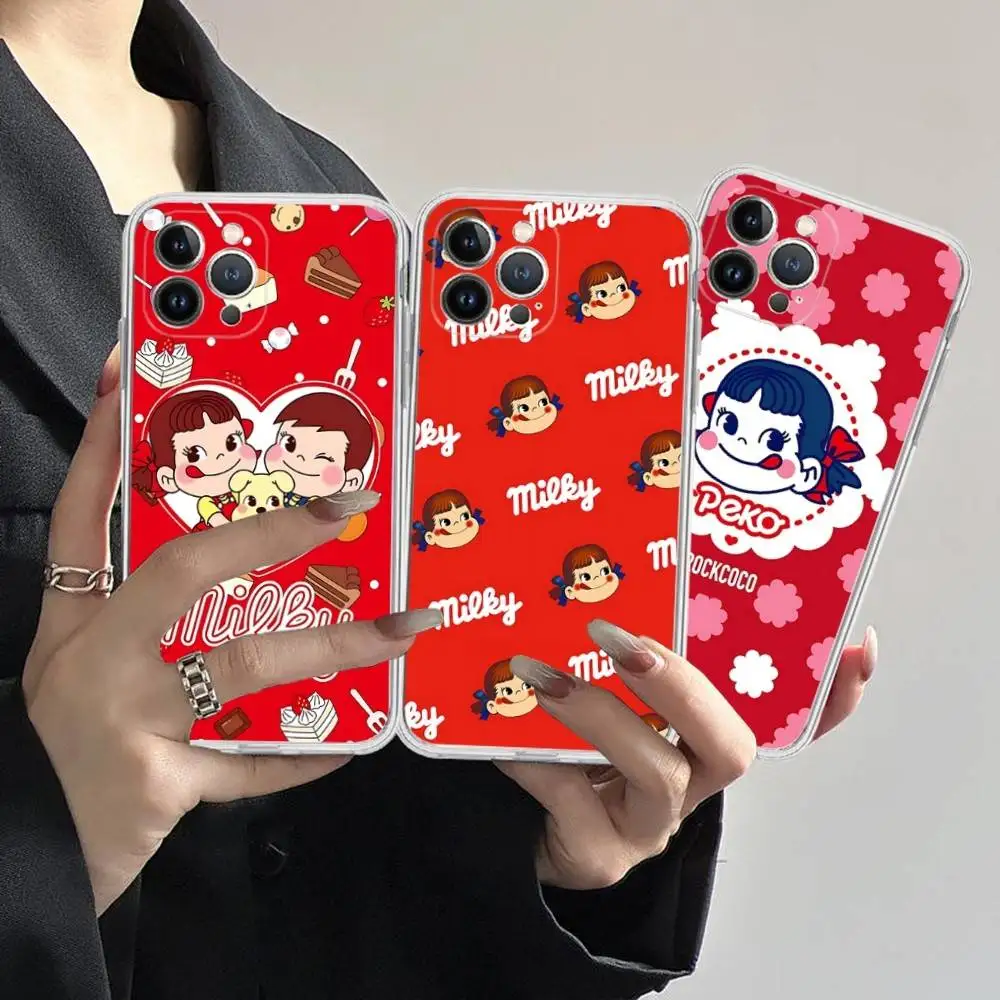 Cartoon Cute M-milky P-pekochan Transparent Phone Case For IPhone 16 15 14 13 12 11 Pro Max Plus Soft Cover
Cartoon Cute M-milky P-pekochan Transparent Phone Case For IPhone 16 15 14 13 12 11 Pro Max Plus Soft Cover