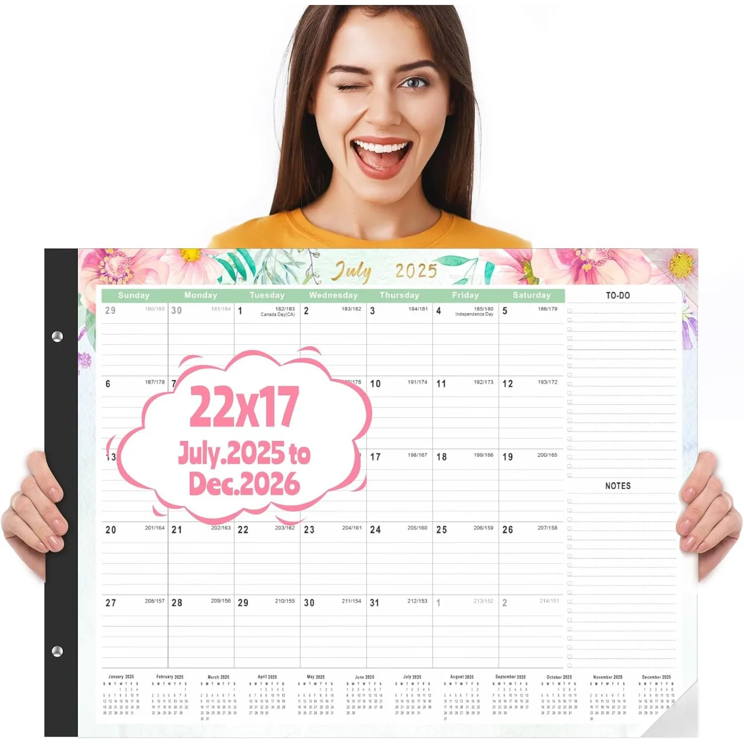 2025-2026 Desk Calendar - 18 Month Calendar (July 2025 - December 2026), 22" x 17" Desktop Calendar for School or Office
2025-2026 Desk Calendar - 18 Month Calendar (July 2025 - December 2026), 22" x 17" Desktop Calendar for School or Office