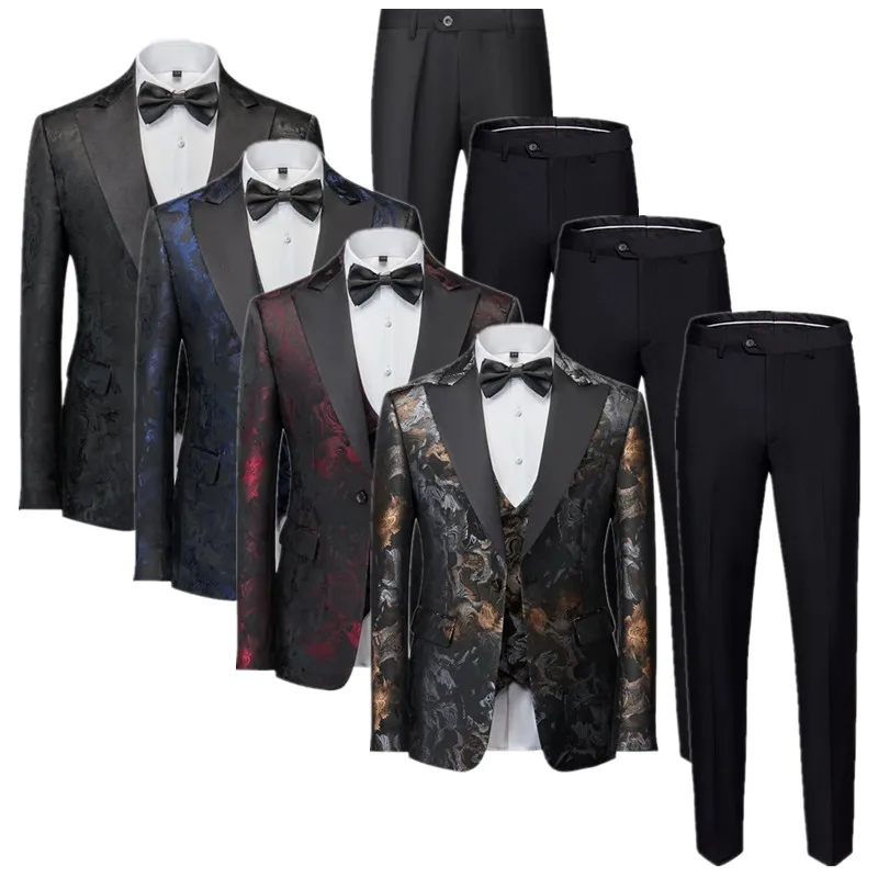 Новинка 2023 года, мужской деловой банкетный жаккардовый костюм, комплект из 3 предметов, мужская придворная одежда, мужские комплекты свадебных, выпускных, вечерние платья жениха
Новинка 2023 года, мужской деловой банкетный жаккардовый костюм, комплект из 3 предметов, мужская придворная одежда, мужские комплекты свадебных, выпускных, вечерние платья жениха