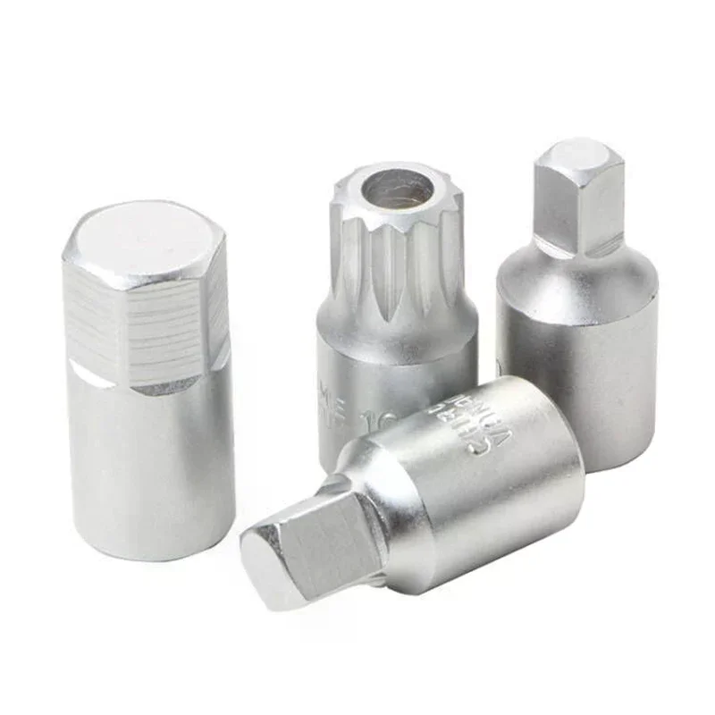 Универсальный винтовой ключ привода 3/8 для слива масляного картера M16 H17 S8 S10, идеально подходит для авторемонта
Универсальный винтовой ключ привода 3/8 для слива масляного картера M16 H17 S8 S10, идеально подходит для авторемонта