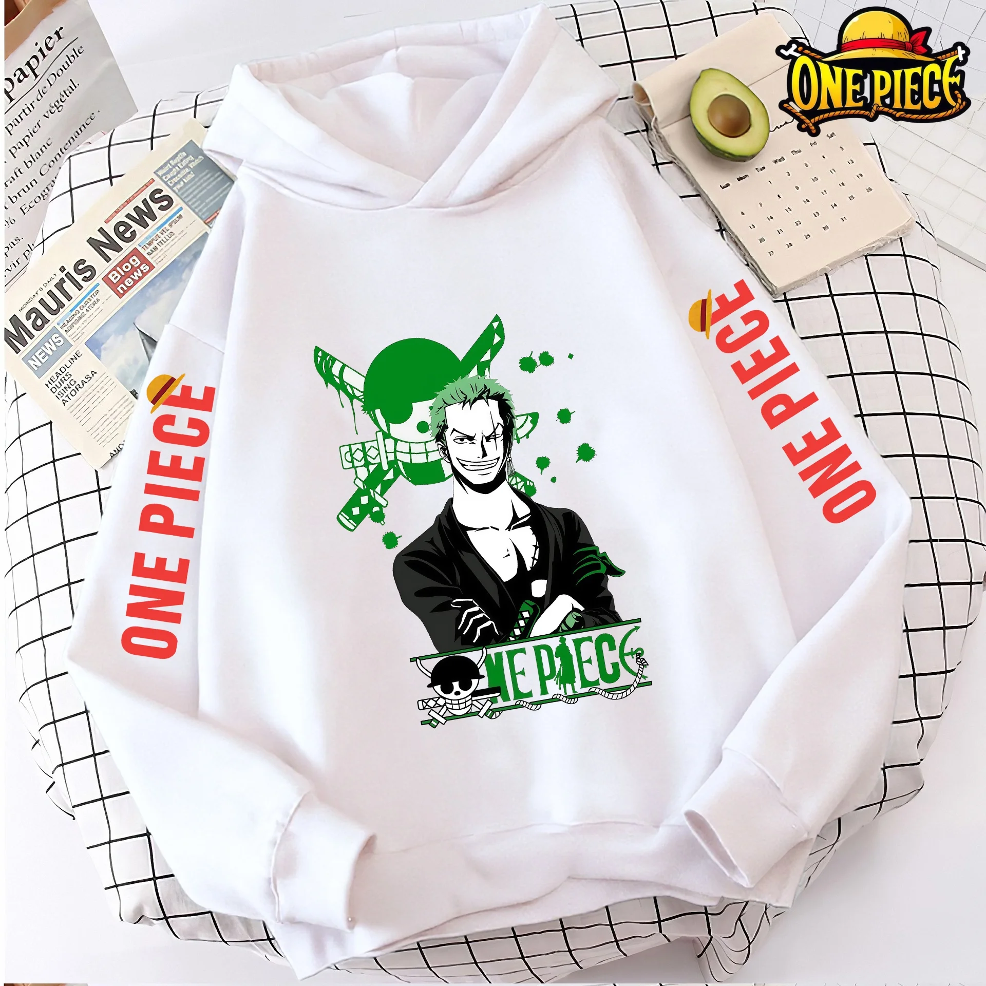 2026 Spring Autumn Luffy Zoro One Piece Hoodie for Boys Girls Cartoon Pullover Kids Streetwear Fashion Casual Hooded Clothing 
2026 Spring Autumn Luffy Zoro One Piece Hoodie for Boys Girls Cartoon Pullover Kids Streetwear Fashion Casual Hooded Clothing