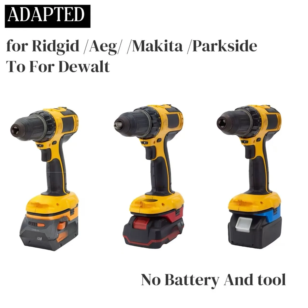 Battery Adapter For Makita / Parkside / Ridgid/ AEG 18v-20v Li-Ion Convert To Dewalt 1820 to Ni-Cd DCA1820 Power Tool
Battery Adapter For Makita / Parkside / Ridgid/ AEG 18v-20v Li-Ion Convert To Dewalt 1820 to Ni-Cd DCA1820 Power Tool