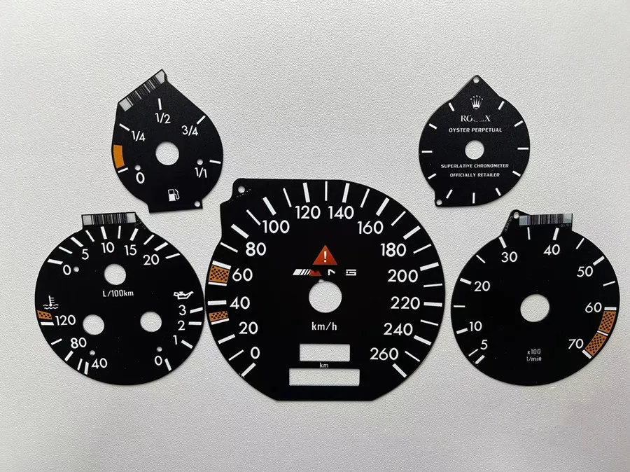 For Mercedes W140 129 Instrument Cluster Replacement Gauge Faces Set Upgrade For AMG
For Mercedes W140 129 Instrument Cluster Replacement Gauge Faces Set Upgrade For AMG