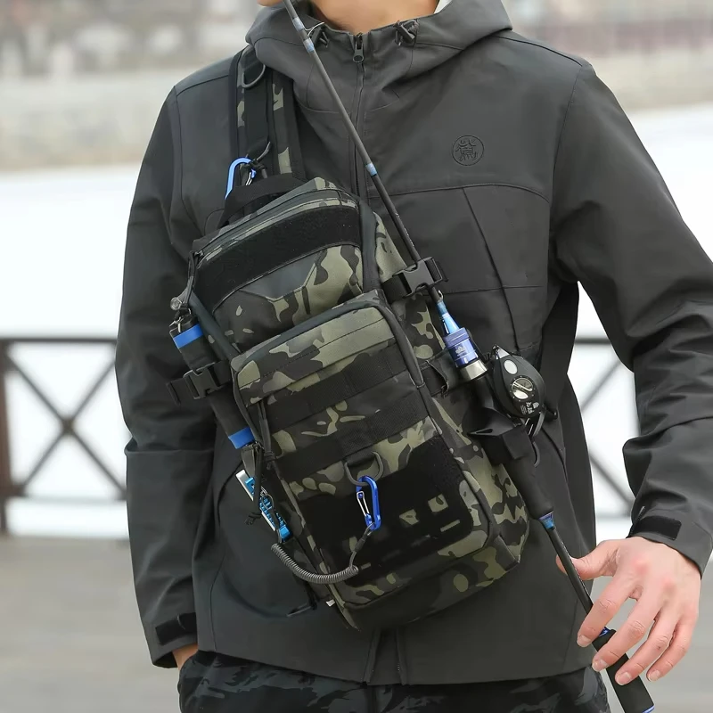 Fishing Lure Chest Bag Multifunctional Tackle Camo Tactical Single Shoulder Crossbody Backpack Equipment Fishing Gear Pole Bags
Fishing Lure Chest Bag Multifunctional Tackle Camo Tactical Single Shoulder Crossbody Backpack Equipment Fishing Gear Pole Bags