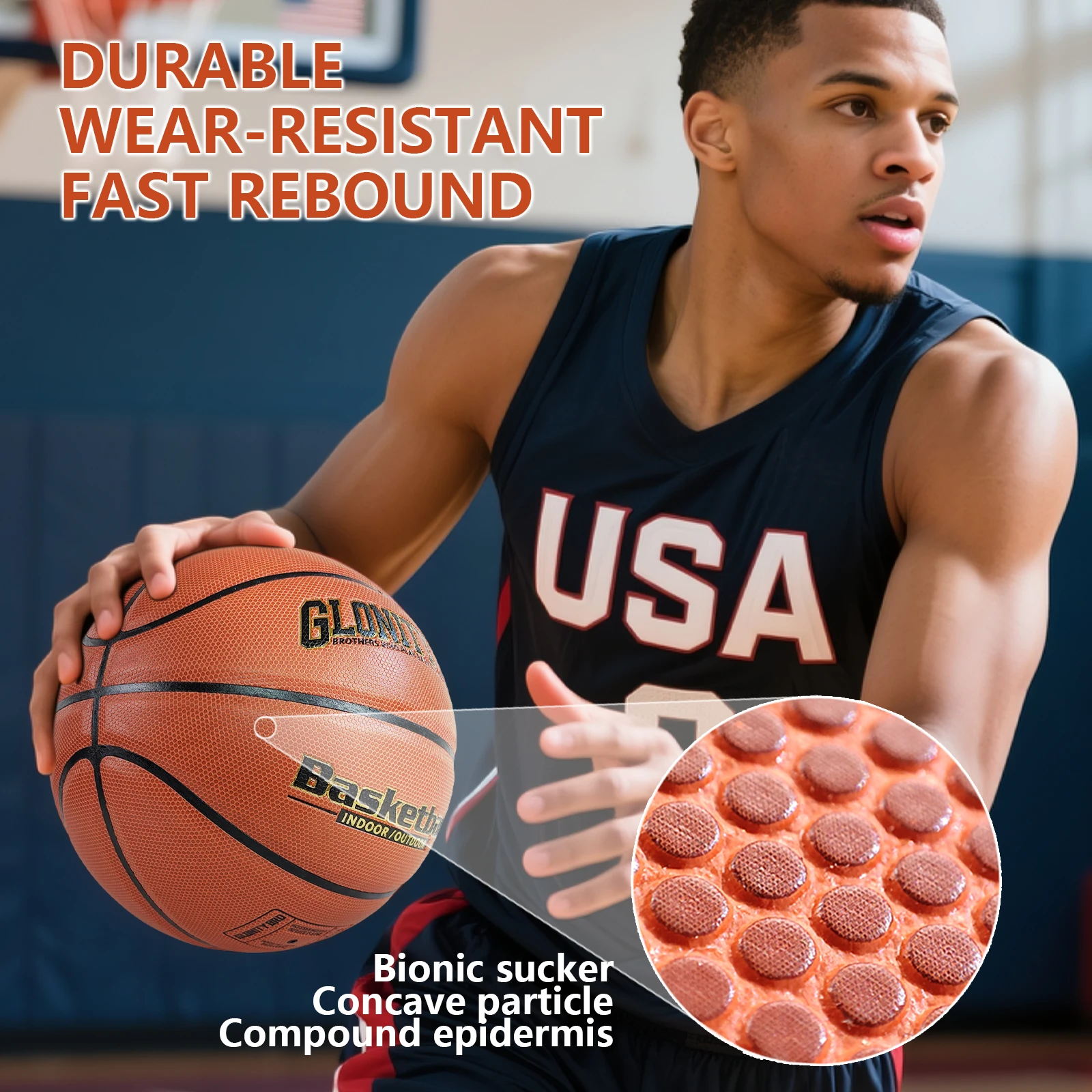 Customized Basketball Size 7 Composite Leather Durable Game Training Standard Ball Men's And Women's Non-slip Team Ball Brown
Customized Basketball Size 7 Composite Leather Durable Game Training Standard Ball Men's And Women's Non-slip Team Ball Brown