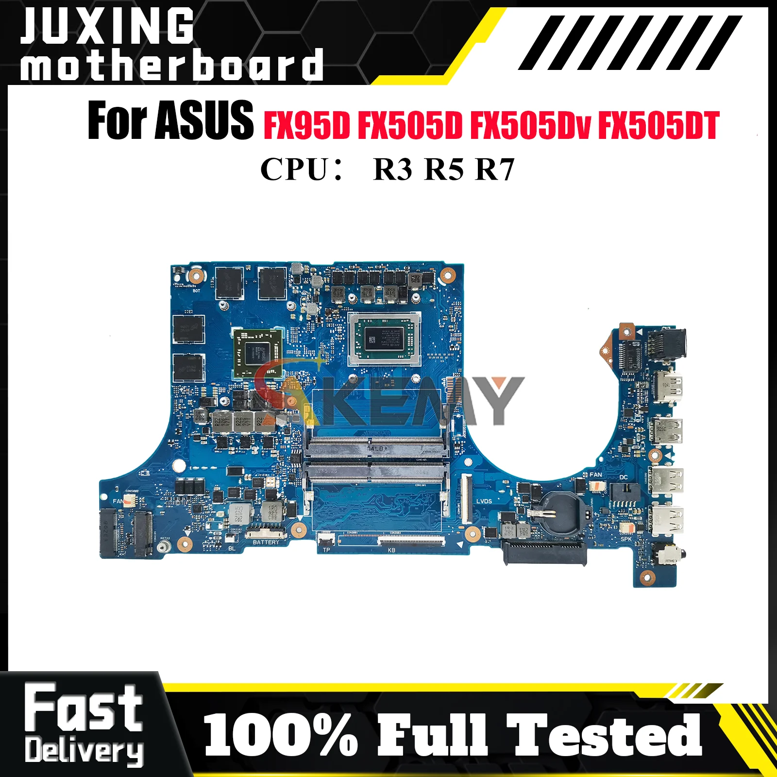 Материнская плата FX505DY для ноутбука ASUS TUF Gaming FX505GE FX505GT FX95D FX505D FX505GD с процессором R3 R5 R7, тест ОК, быстрая доставка
Материнская плата FX505DY для ноутбука ASUS TUF Gaming FX505GE FX505GT FX95D FX505D FX505GD с процессором R3 R5 R7, тест ОК, быстрая доставка