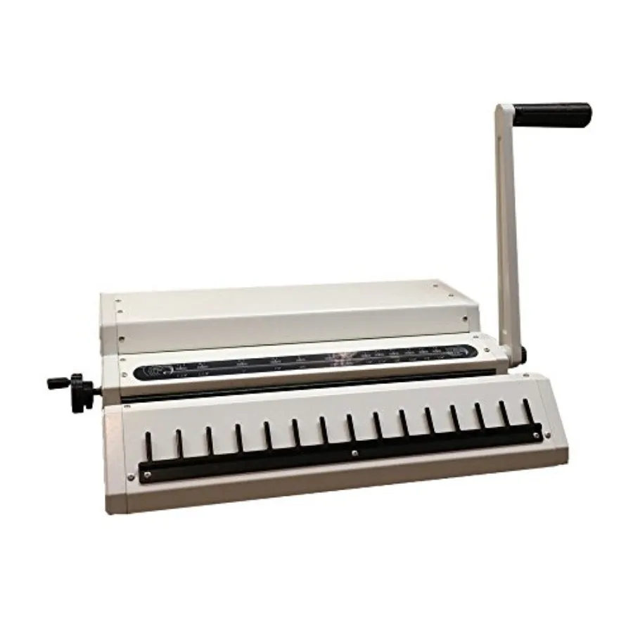 Manual Wire Binding Machine 22 Sheet Punch Capacity 34 Fully Disengageable Dies 3:1 Pitch Bind up to 120 Sheets 2-Year Warranty
Manual Wire Binding Machine 22 Sheet Punch Capacity 34 Fully Disengageable Dies 3:1 Pitch Bind up to 120 Sheets 2-Year Warranty