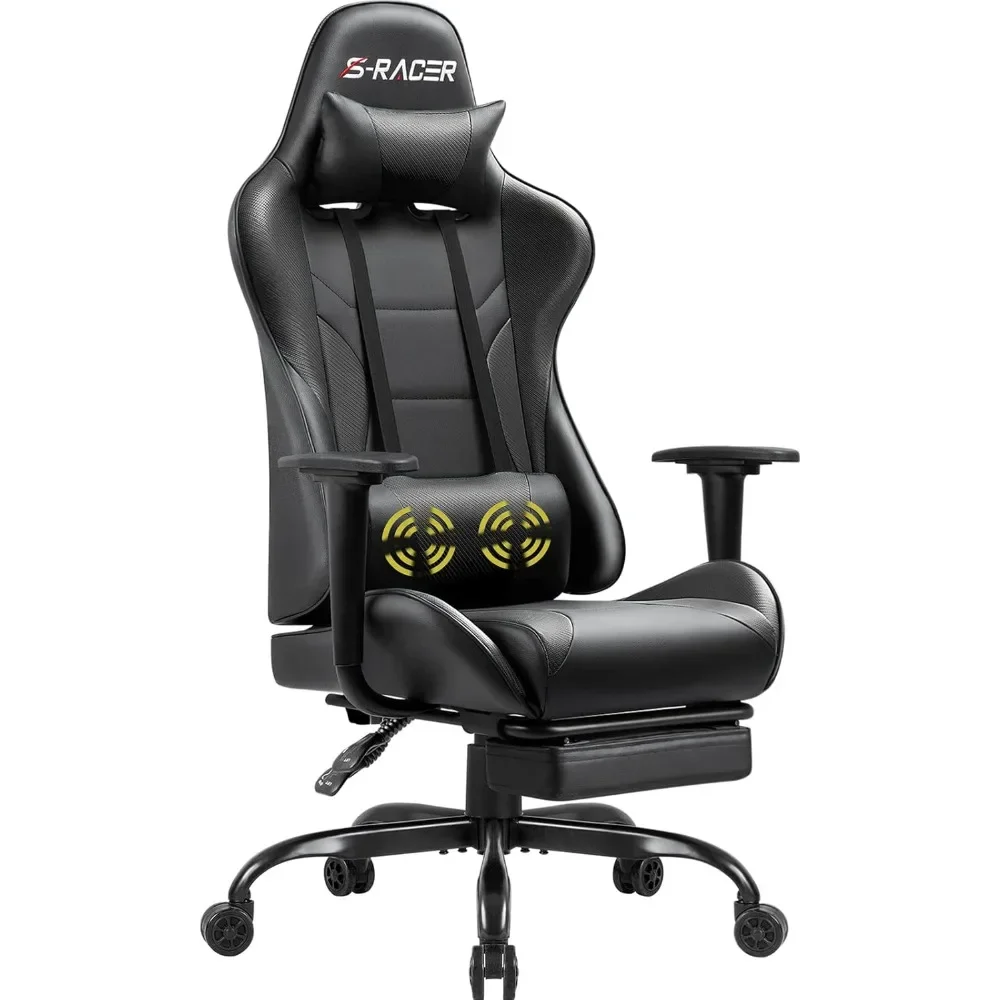 Gaming Chair Massage Computer Office Chair Ergonomic Desk Chairs with Footrest Racing Executive Swivel Chairs Adjustable
Gaming Chair Massage Computer Office Chair Ergonomic Desk Chairs with Footrest Racing Executive Swivel Chairs Adjustable