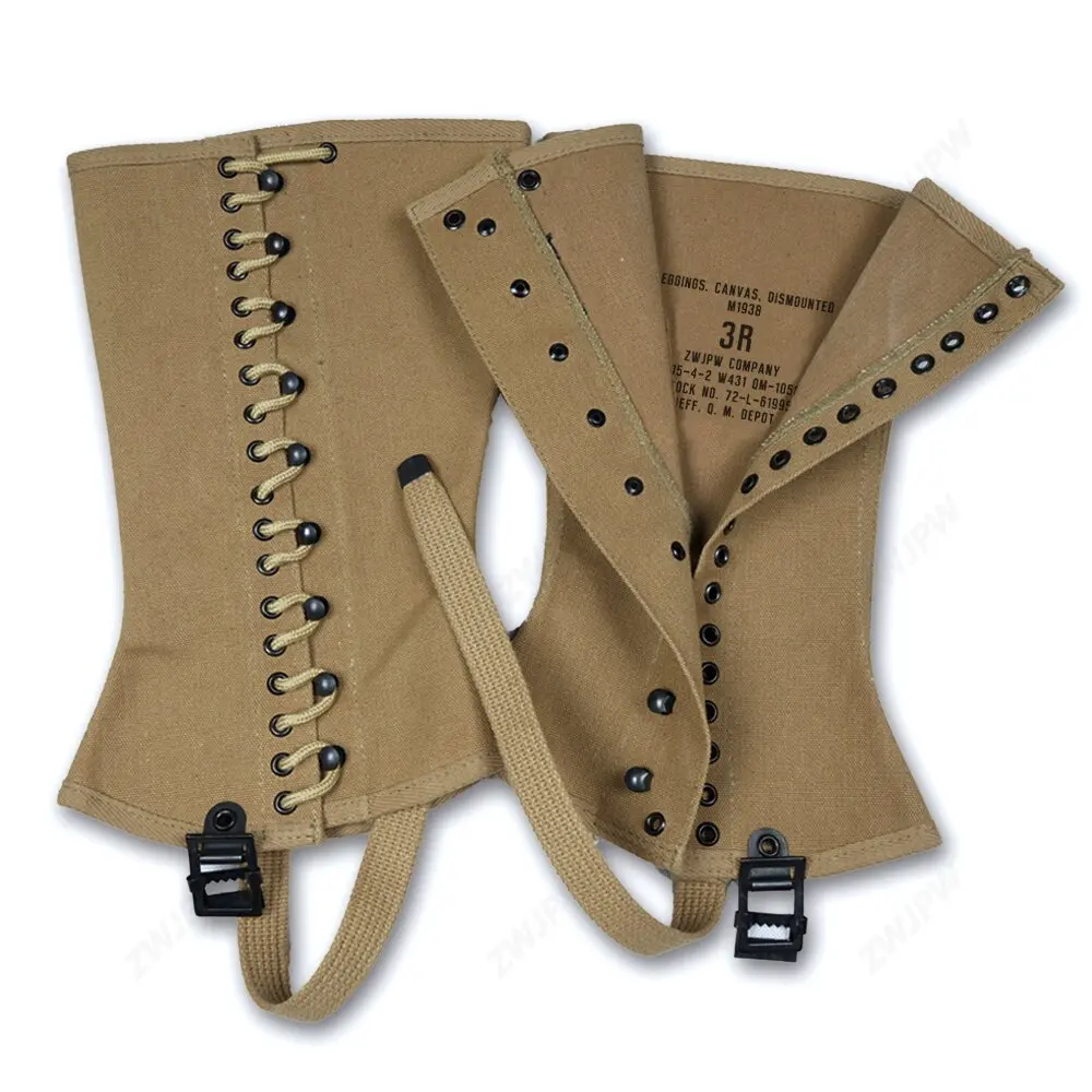 WWII WW2 US Army M-1938 Military Uniform Accessories canvas Leggings high quality Replica
WWII WW2 US Army M-1938 Military Uniform Accessories canvas Leggings high quality Replica