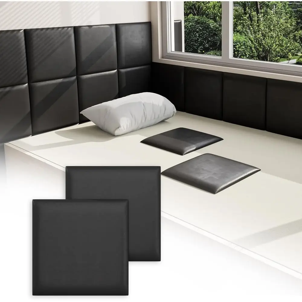 Black Peel and Stick Wall Padding for Kids, 6-Pack of 11.8 x 11.8 Anti-Collision Panels for Bedroom and Living Room
Black Peel and Stick Wall Padding for Kids, 6-Pack of 11.8 x 11.8 Anti-Collision Panels for Bedroom and Living Room
