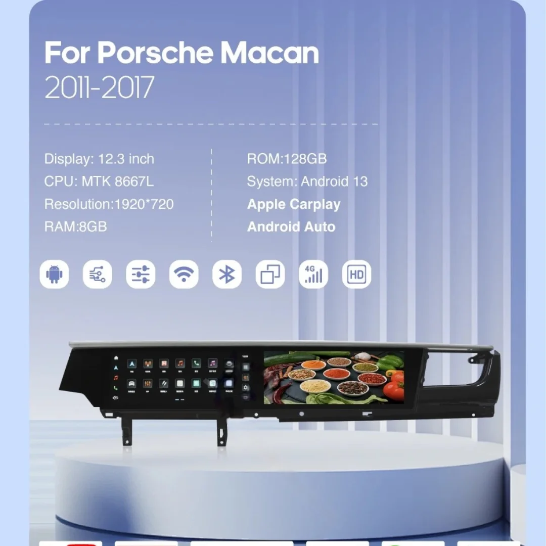24.6 inch Dual Screen Radio For Porsche Macan 2011 - 2017 Carplay GPS Navigation Android Car Stereo Multimedia Video Player Unit
24.6 inch Dual Screen Radio For Porsche Macan 2011 - 2017 Carplay GPS Navigation Android Car Stereo Multimedia Video Player Unit
