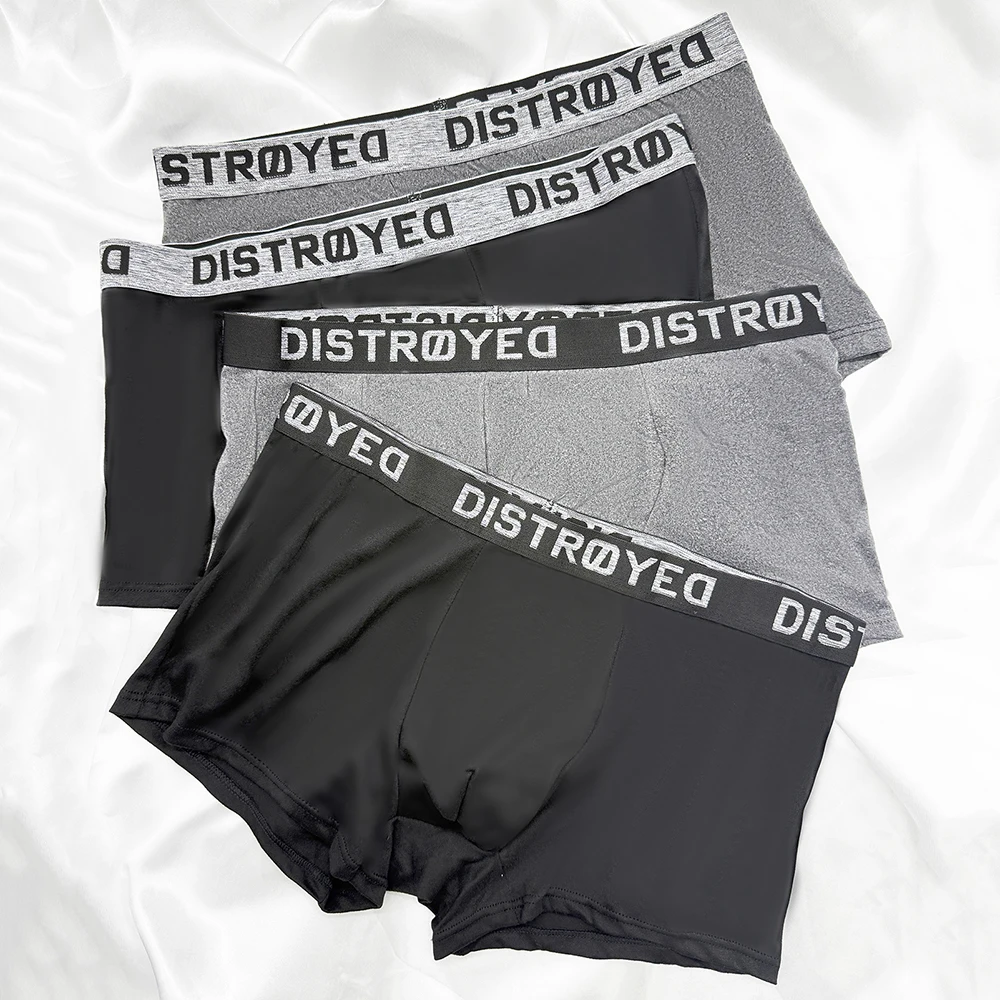 4pcs Letter Waistband Solid Color Sexy Men's Casual Boxer Shorts Sports Comfortable Underwear Men's Breathable Underwear
4pcs Letter Waistband Solid Color Sexy Men's Casual Boxer Shorts Sports Comfortable Underwear Men's Breathable Underwear