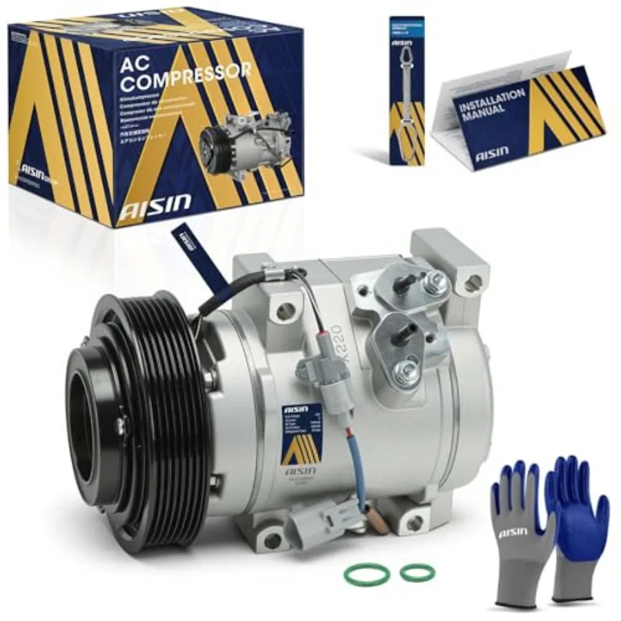 Aftermarket ACCT-00542 AC compressor for Toyota Camry 2002-2006/Highlander 2001-2007/Solara 2002-2008 2.4L: aluminum housing, b
Aftermarket ACCT-00542 AC compressor for Toyota Camry 2002-2006/Highlander 2001-2007/Solara 2002-2008 2.4L: aluminum housing, b