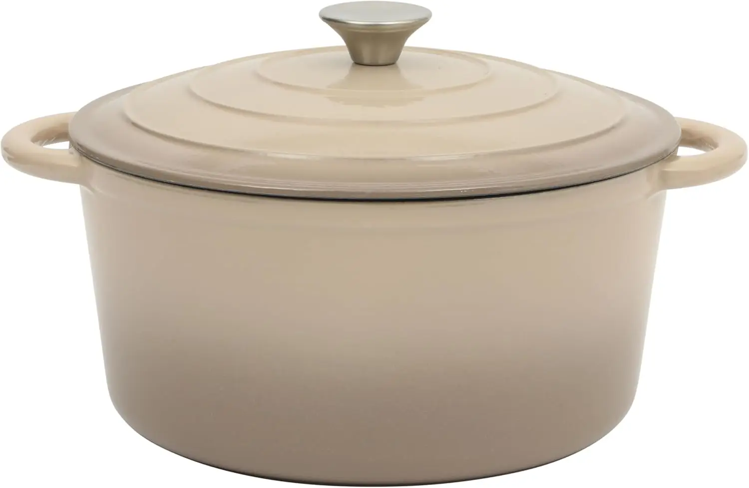 7 Qt Enameled Cast Iron Dutch Oven, Oven Safe to 500°F, Ideal for Bread Baking & Stews - Gradient Taupe
7 Qt Enameled Cast Iron Dutch Oven, Oven Safe to 500°F, Ideal for Bread Baking & Stews - Gradient Taupe