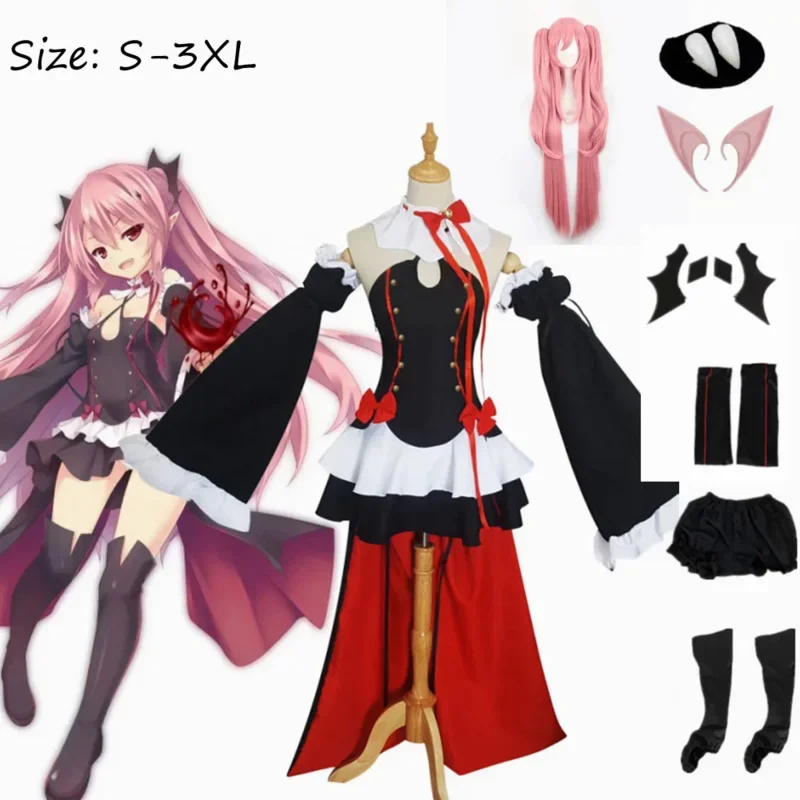 Coslan Seraph Of The End Крул Цепеш Косплей Костюм Аниме Owari no Seraph Вампир Косплей Зубы Уши Парик Одежда на Хэллоуин Женская
Coslan Seraph Of The End Крул Цепеш Косплей Костюм Аниме Owari no Seraph Вампир Косплей Зубы Уши Парик Одежда на Хэллоуин Женская