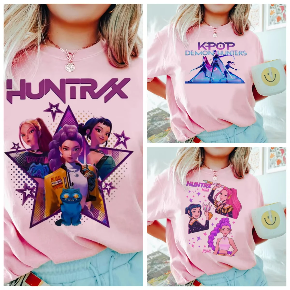 Anime KPop Demon Hunters T-shirt Tops for Children Casual Loose Girl Boy Clothing Round Neck Short Sleeve Street Style T-shirts 
Anime KPop Demon Hunters T-shirt Tops for Children Casual Loose Girl Boy Clothing Round Neck Short Sleeve Street Style T-shirts