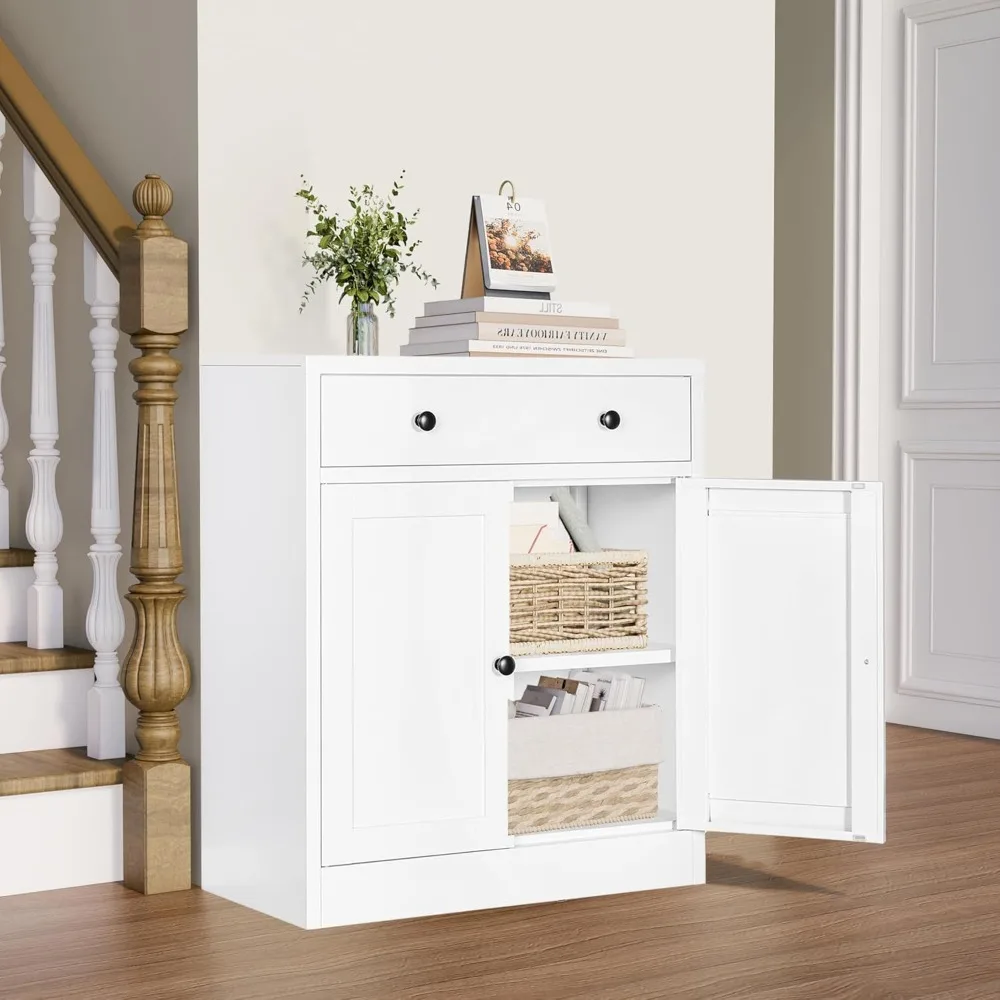 Storage Cabinet with Drawer & Adjustable Shelf, Metal Sideboard Kitchen Storage for Bathroom, Living Room, Entryway
Storage Cabinet with Drawer & Adjustable Shelf, Metal Sideboard Kitchen Storage for Bathroom, Living Room, Entryway