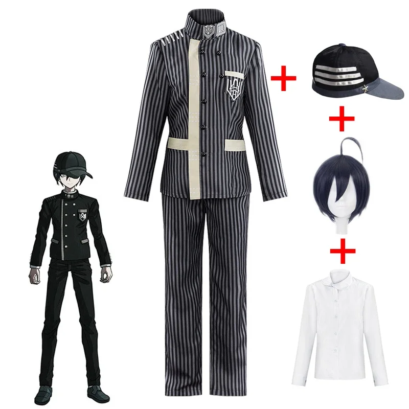 Danganronpa Saihara Shuichi полный косплей костюм мужские костюмы школьница униформа аниме шляпа парик
Danganronpa Saihara Shuichi полный косплей костюм мужские костюмы школьница униформа аниме шляпа парик