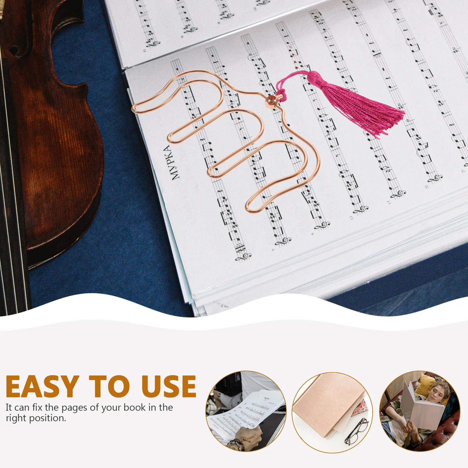 2 Pcs Piano Score Clip Music Page Holder Metal Bookmark Instrument Supplies Fancy Musical Strong Clips Folder
2 Pcs Piano Score Clip Music Page Holder Metal Bookmark Instrument Supplies Fancy Musical Strong Clips Folder