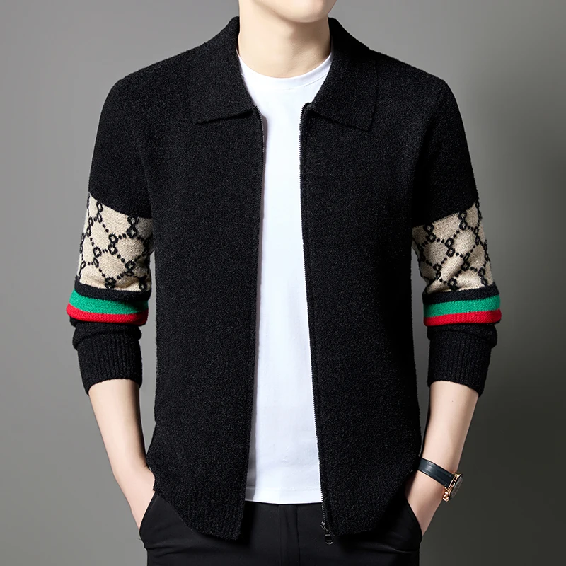 Knitted Cardigan Men's Trendy Jacquard Jacket for Spring and Autumn 2025 New TikTok Trend Sweater for Outerwear Fashion Cape
Knitted Cardigan Men's Trendy Jacquard Jacket for Spring and Autumn 2025 New TikTok Trend Sweater for Outerwear Fashion Cape