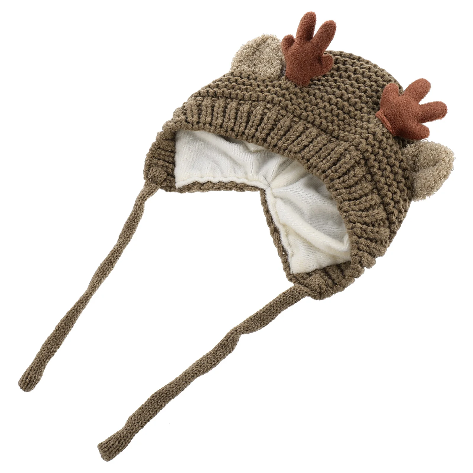 1pc Christmas Antler Hat For Girls Warm Knitted Winter Hat With Wide Brim Cotton Stuffed Ears Kids Holiday Party Accessory
1pc Christmas Antler Hat For Girls Warm Knitted Winter Hat With Wide Brim Cotton Stuffed Ears Kids Holiday Party Accessory