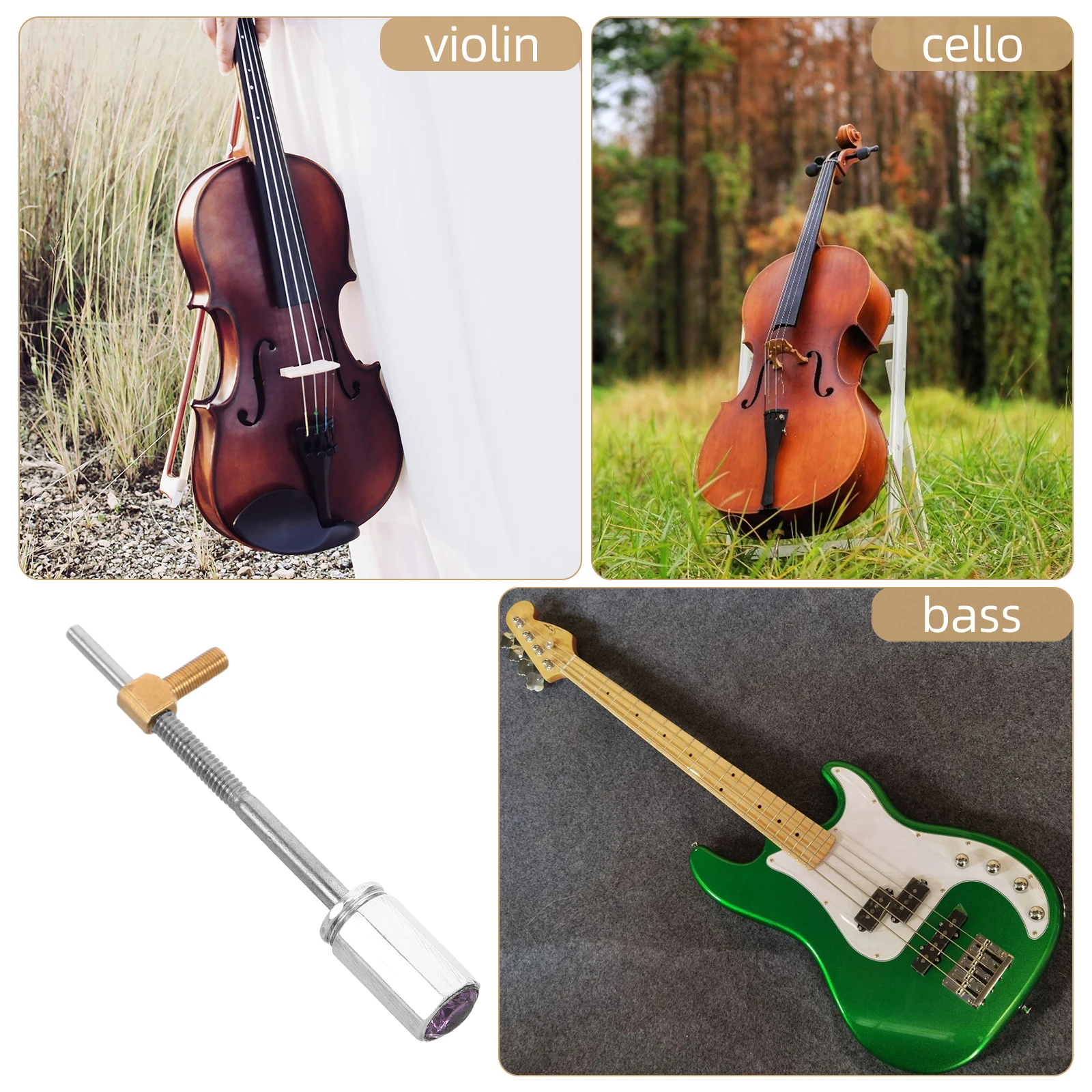 Violin Bow Accessories Viola Parts Practical Frog Screw Musical Instrument Metal Replacement Tool Practice
Violin Bow Accessories Viola Parts Practical Frog Screw Musical Instrument Metal Replacement Tool Practice
