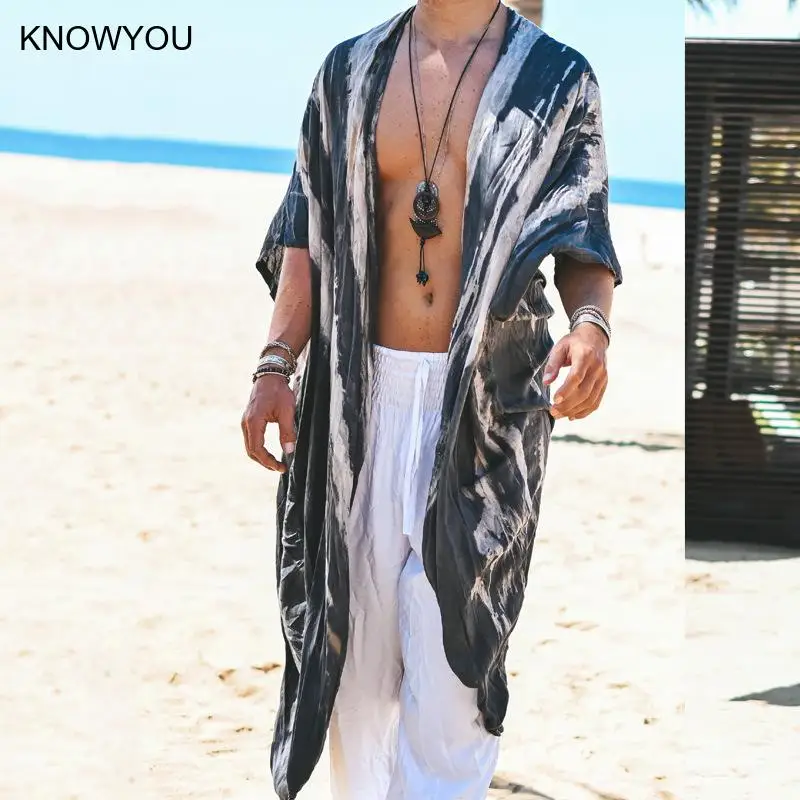 National Style Holiday Cardigan Shirt Beach Wraps Male Print Shawl Sun Protection T-Shirt Bohemian Style Cloaks 2025 Summer New
National Style Holiday Cardigan Shirt Beach Wraps Male Print Shawl Sun Protection T-Shirt Bohemian Style Cloaks 2025 Summer New
