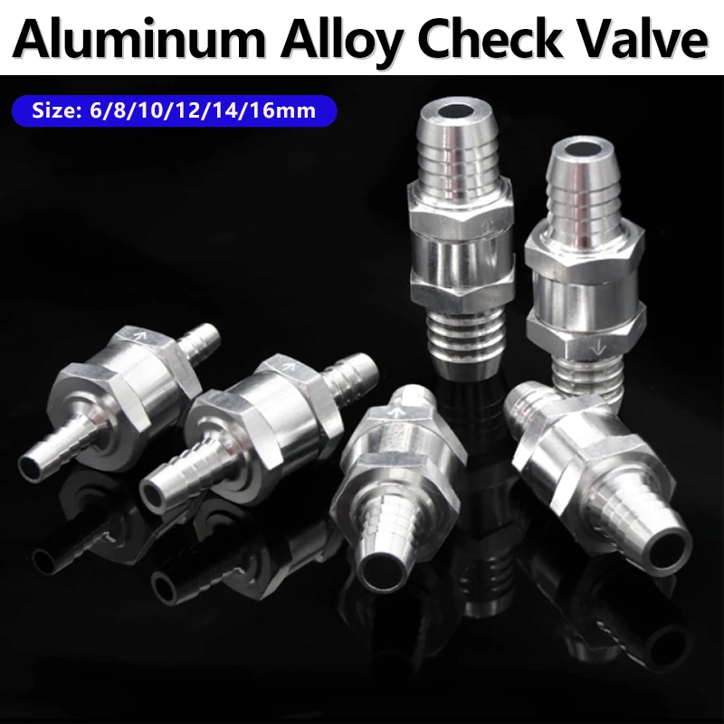 1/5 шт. обратных клапанов из алюминиевого сплава 6 мм, 8 мм, 10 мм, 12 мм, 14 мм, 16 мм для топливной системы, подходят для карбюратора
1/5 шт. обратных клапанов из алюминиевого сплава 6 мм, 8 мм, 10 мм, 12 мм, 14 мм, 16 мм для топливной системы, подходят для карбюратора