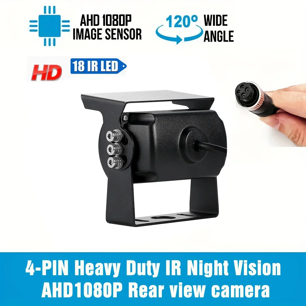 HD Backup Camera with Infrared Night Vision, Wide View Angle 4 Pin Connector - Ideal for RVs, Trucks, Trailers, Buses
HD Backup Camera with Infrared Night Vision, Wide View Angle 4 Pin Connector - Ideal for RVs, Trucks, Trailers, Buses