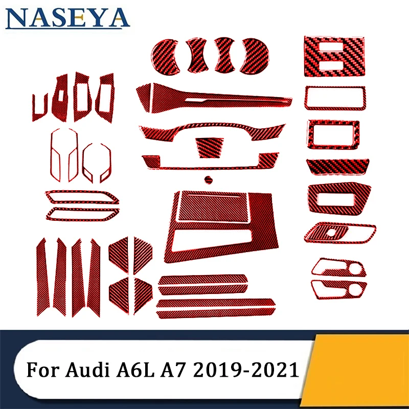 For Audi A6L A7 2019 2020 2021 Carbon Fiber Red Various Parts Protection Stickers Car Interior Decorative Accessories
For Audi A6L A7 2019 2020 2021 Carbon Fiber Red Various Parts Protection Stickers Car Interior Decorative Accessories